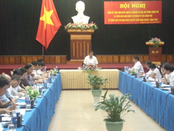 Đồng chí Quách Thế Hùng, Phó Chủ tịch UBND tỉnh kết luận Hội nghị